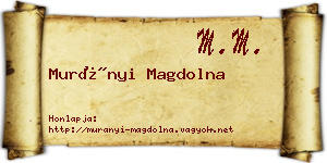 Murányi Magdolna névjegykártya