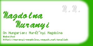 magdolna muranyi business card